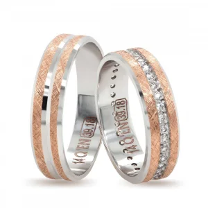 Handmade Rose-White Gold Wedding Ring For Women