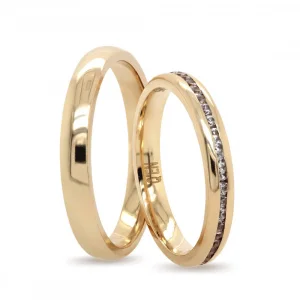Classic Thin Eternity Engagement Ring For Men