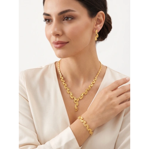 Yaprak Motifli Set