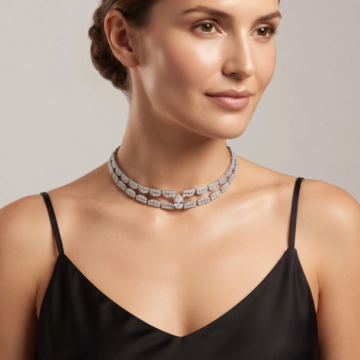16.60 Karat Pırlanta Choker Gerdanlık