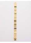 Renkli Taşlı Doku İşlemeli Fantezi Bileklik