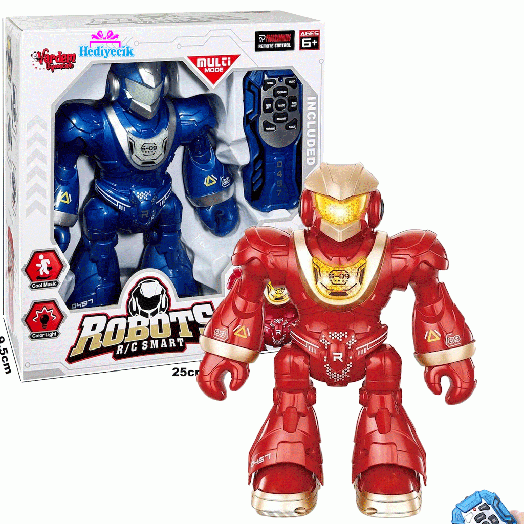 Vardem Işıklı Sesli Danscı Pilli Robot