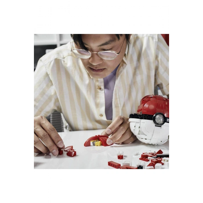 MEGA Pokémon™ -  Jumbo Poké Ball Yapı sSeti, çocuklar için yapı oyuncakları HBF53