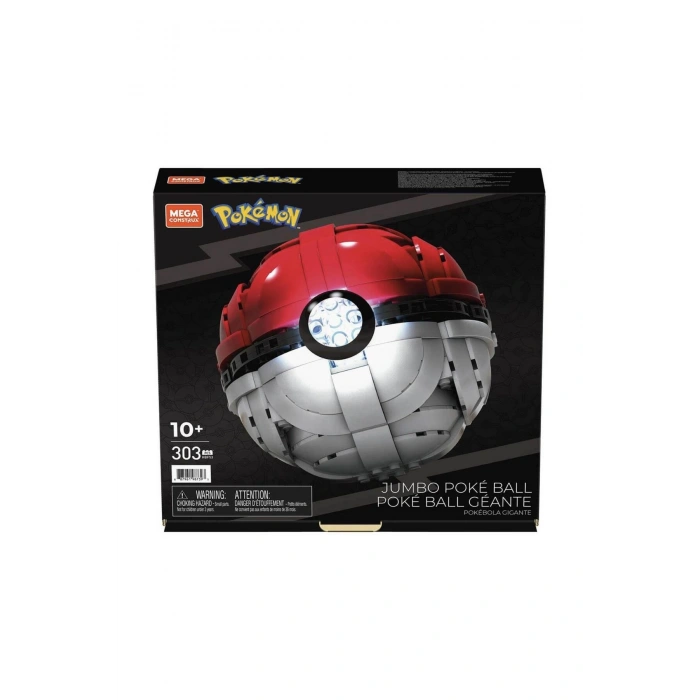 MEGA Pokémon™ -  Jumbo Poké Ball Yapı sSeti, çocuklar için yapı oyuncakları HBF53