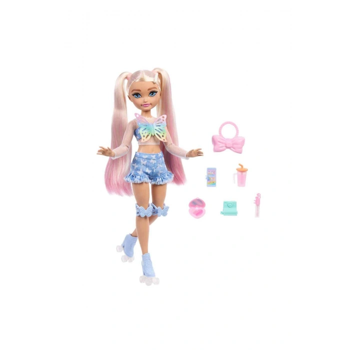 Dream Besties Paten Partisi Malibu Bebek ve Aksesuarları J