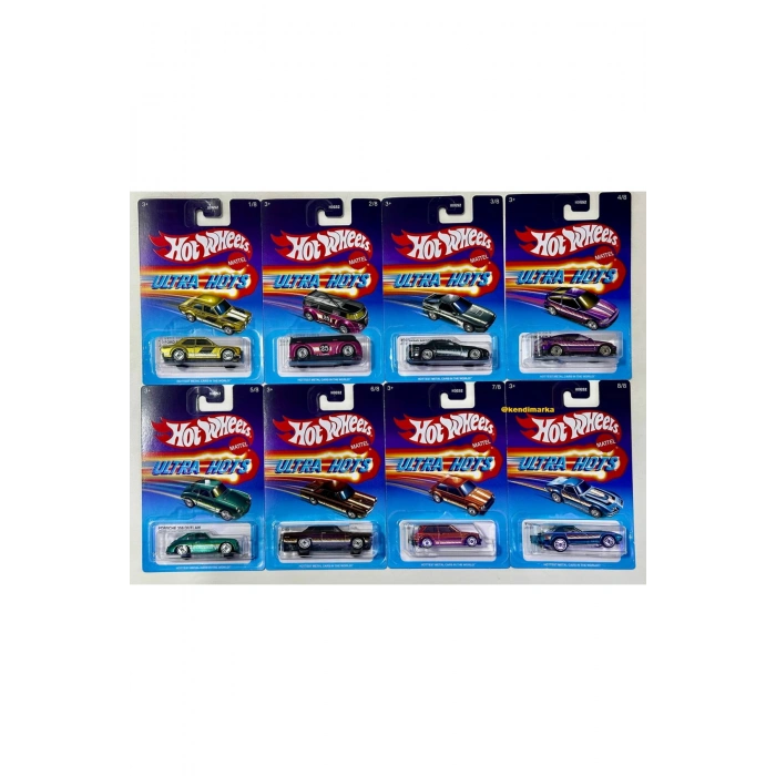 HotWheels ULTRA HOTS Uzun Kart 8li Set - 2025 Serisi