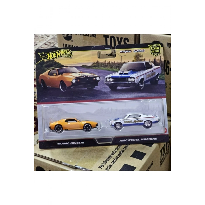 Premium Car Culture 2li Premium Araba Seti 71 Amc Javelin & Amc Rebel Machine