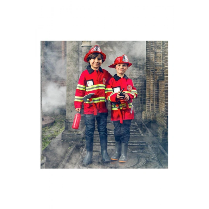 İtfaiyeci Kostümü - 4-7 Yaş