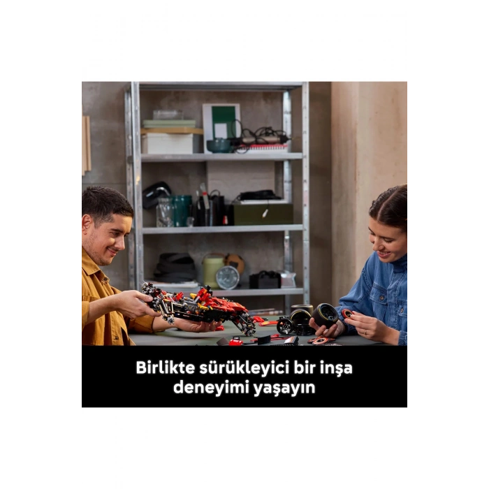 ® Technic Ferrari SF-24 F1 Araba 42207 - Yetişkinler için Koleksiyonluk Model Yapım Seti (1361P)