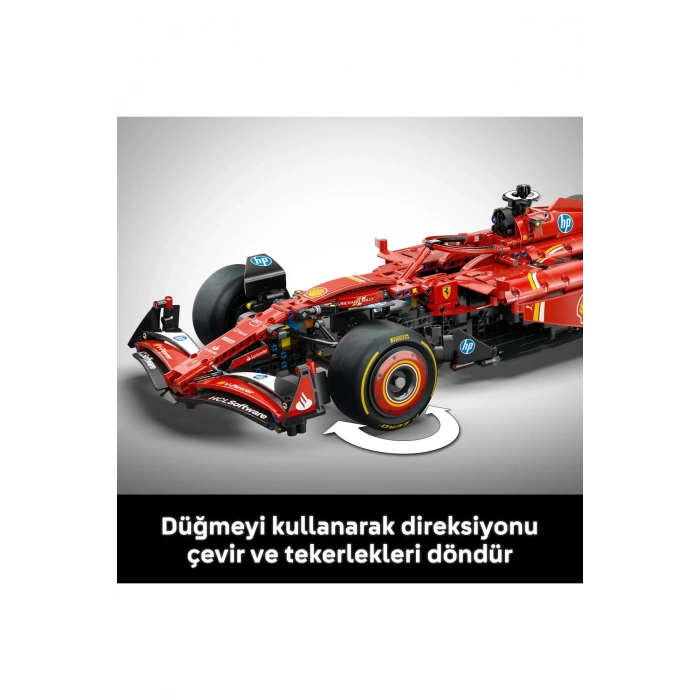 ® Technic Ferrari SF-24 F1 Araba 42207 - Yetişkinler için Koleksiyonluk Model Yapım Seti (1361P)