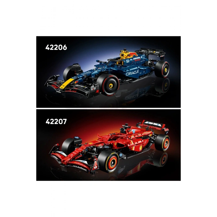 ® Technic Ferrari SF-24 F1 Araba 42207 - Yetişkinler için Koleksiyonluk Model Yapım Seti (1361P)