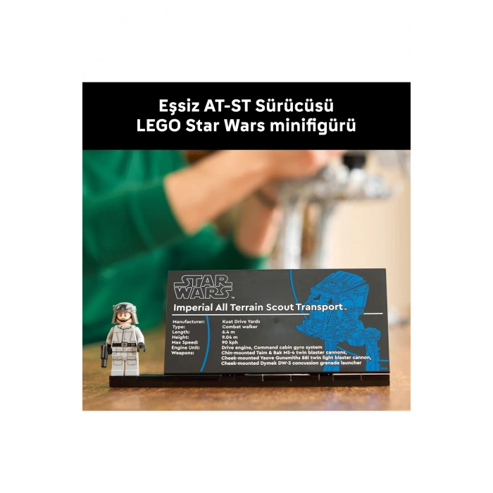 ® Star Wars™ AT-ST™ Walker 75417 - Yetişkinler için Koleksiyonluk Model Yapım Seti (1513P)
