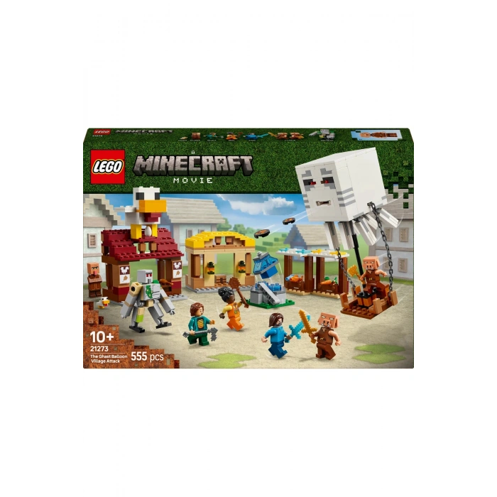 ® Minecraft® Hortlak Balon Köy Saldırısı 21273 - 10+ Yaratıcı Oyuncak Yapım Seti (555Parça)