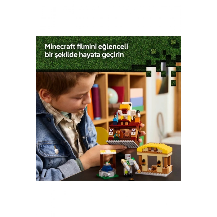 ® Minecraft® Hortlak Balon Köy Saldırısı 21273 - 10+ Yaratıcı Oyuncak Yapım Seti (555Parça)