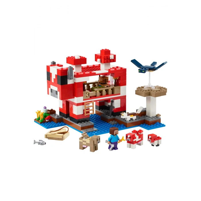 ® Minecraft® Mooshroom Evi 21270 - 8+ Çocuklar için Yaratıcı Oyuncak Yapım Seti (500P)