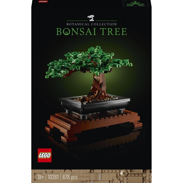 ® Botanicals Bonsai Ağacı 10281 - Yetişkinler için Sergilenebilir Model Yapım Seti (878Parça)