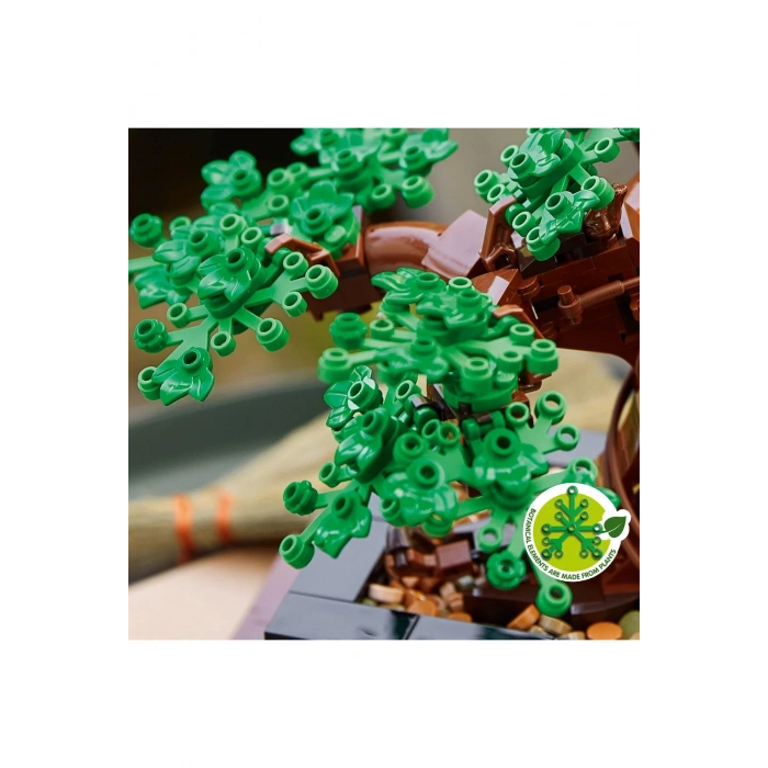 ® Botanicals Bonsai Ağacı 10281 - Yetişkinler için Sergilenebilir Model Yapım Seti (878Parça)