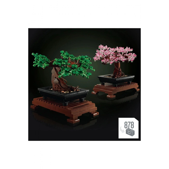 ® Botanicals Bonsai Ağacı 10281 - Yetişkinler için Sergilenebilir Model Yapım Seti (878Parça)