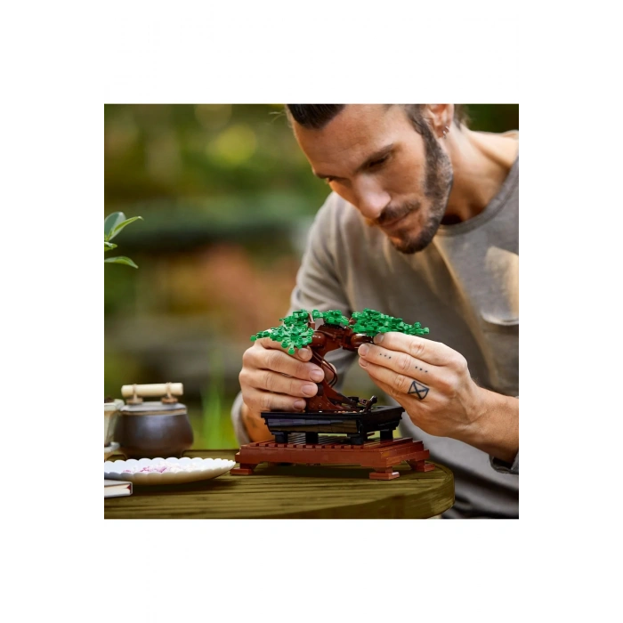 ® Botanicals Bonsai Ağacı 10281 - Yetişkinler için Sergilenebilir Model Yapım Seti (878Parça)