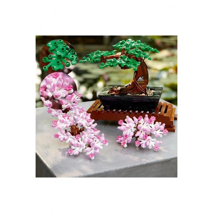 ® Botanicals Bonsai Ağacı 10281 - Yetişkinler için Sergilenebilir Model Yapım Seti (878Parça)