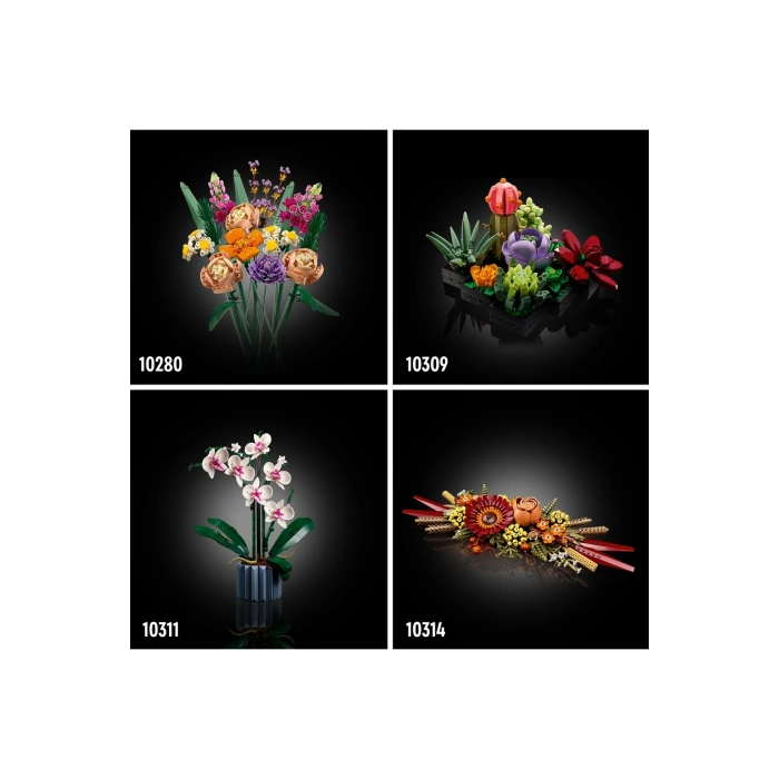 ® Botanicals Kır Çiçekleri Buketi 10313 - Yetişkinler için Koleksiyonluk Model Yapım Seti (939P)