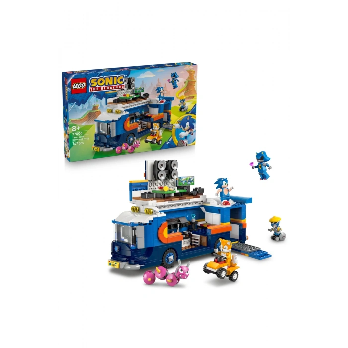® Sonic the Hedgehog™ Sonic Takımı Komuta Kamyonu 77006 - 8+ Yaratıcı Oyuncak Yapım Seti (747P)