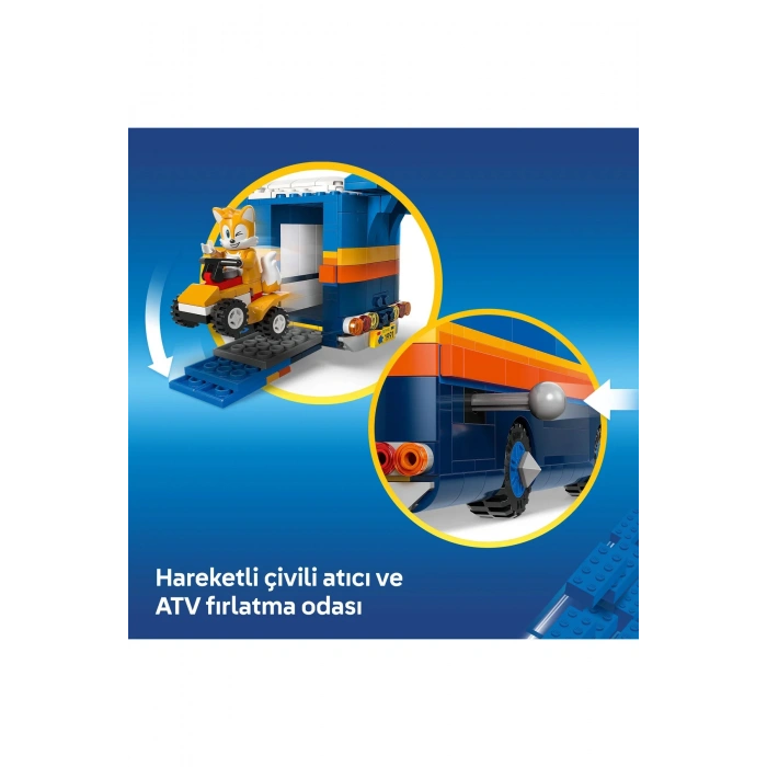 ® Sonic the Hedgehog™ Sonic Takımı Komuta Kamyonu 77006 - 8+ Yaratıcı Oyuncak Yapım Seti (747P)