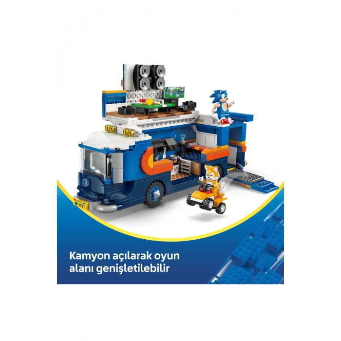 ® Sonic the Hedgehog™ Sonic Takımı Komuta Kamyonu 77006 - 8+ Yaratıcı Oyuncak Yapım Seti (747P)