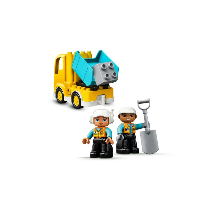® DUPLO® Town Kamyon ve Paletli Kazıcı 10931 - 2+ Eğitici Oyuncak Yapım Seti (20Parça)
