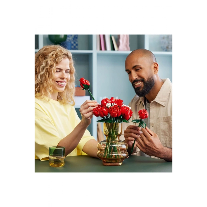 ® Botanicals Gül Buketi 10328 - Yetişkinler için Yaratıcı Çiçek Model Yapım Seti (822P)