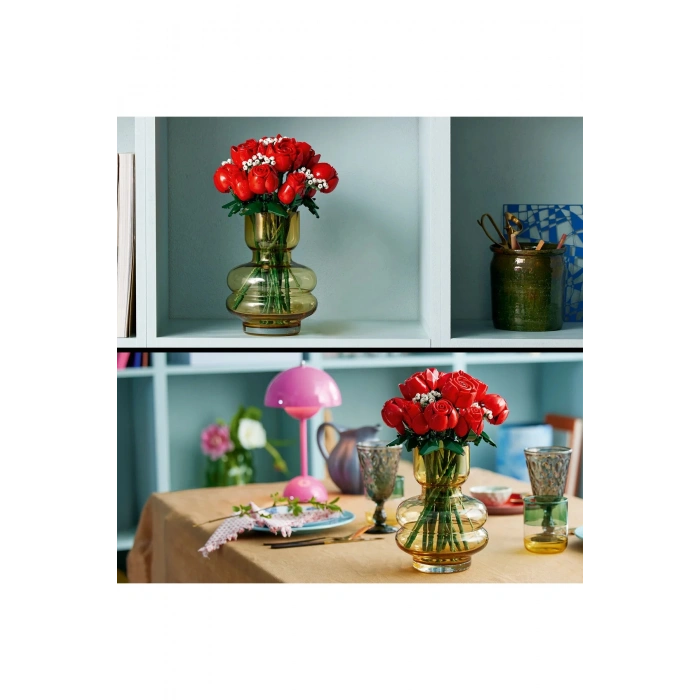 ® Botanicals Gül Buketi 10328 - Yetişkinler için Yaratıcı Çiçek Model Yapım Seti (822P)