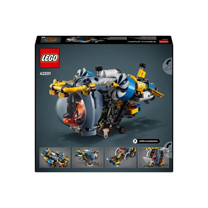 ® Technic Derin Deniz Araştırma Denizaltısı 42201 - 9+ Çocuklar için Oyuncak Yapım Seti (413P)