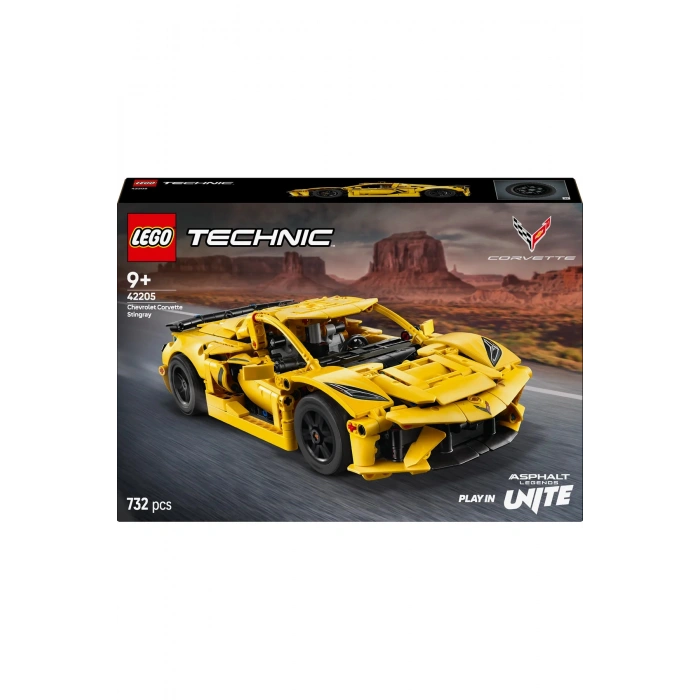 ® Technic Chevrolet Corvette Stingray 42205 - 9+ Çocuklar için Oyuncak Yapım Seti (732P)