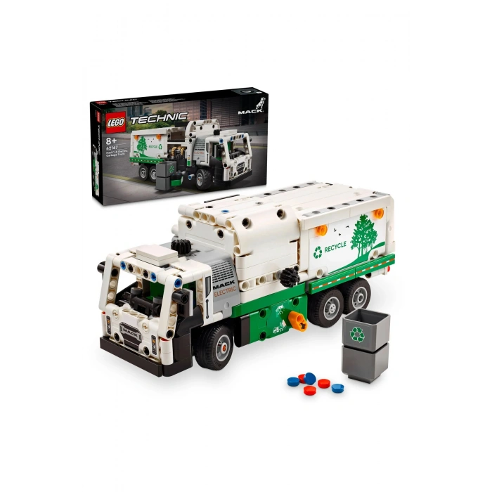 ® Technic Mack® LR Electric Çöp Kamyonu 42167 - 8+ Çocuklar için Oyuncak Model Yapım Seti (503P)