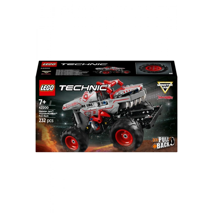 ® Technic Monster Jam™ ThunderROARus™ Çek-Bırak 42200 - 7+ Oyuncak Model Yapım Seti (232Pr)