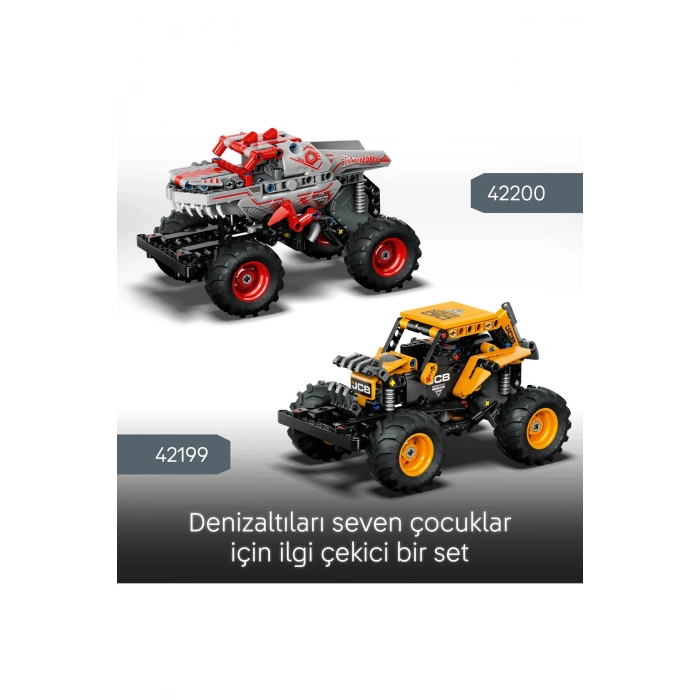® Technic Monster Jam™ ThunderROARus™ Çek-Bırak 42200 - 7+ Oyuncak Model Yapım Seti (232Pr)