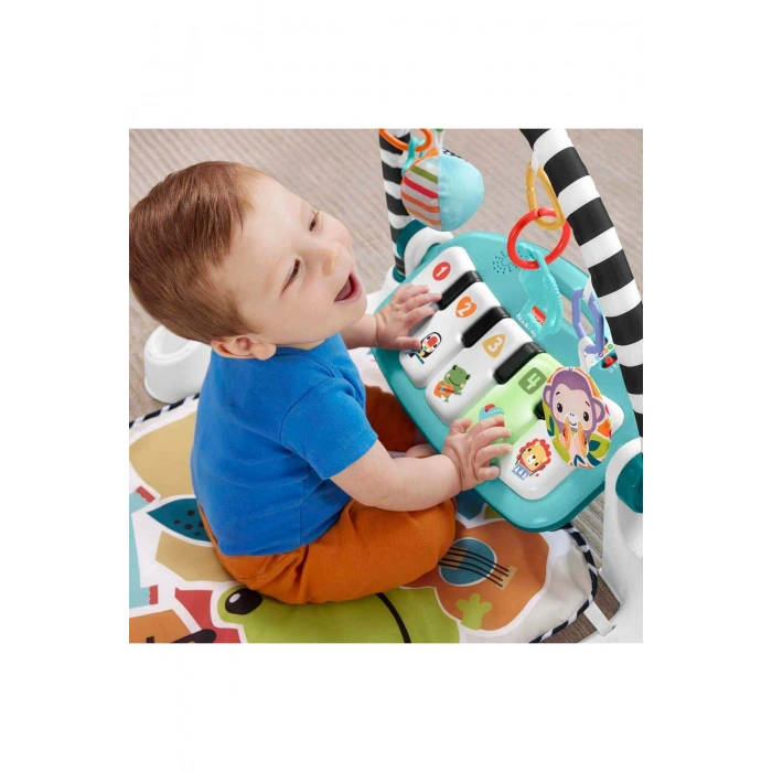 Fisher-Price Neşeli Hayvanlar Piyanolu Jimnastik Merkezi HWY49