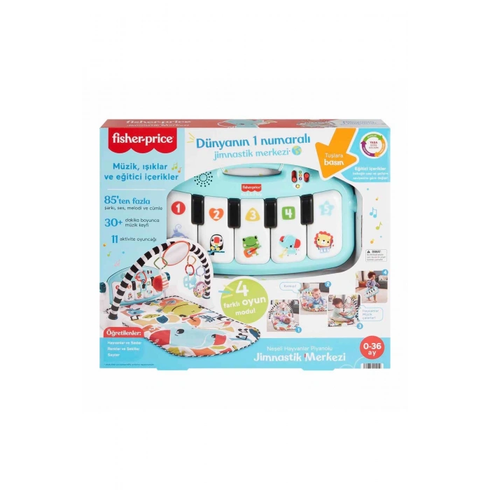 Fisher-Price Neşeli Hayvanlar Piyanolu Jimnastik Merkezi HWY49