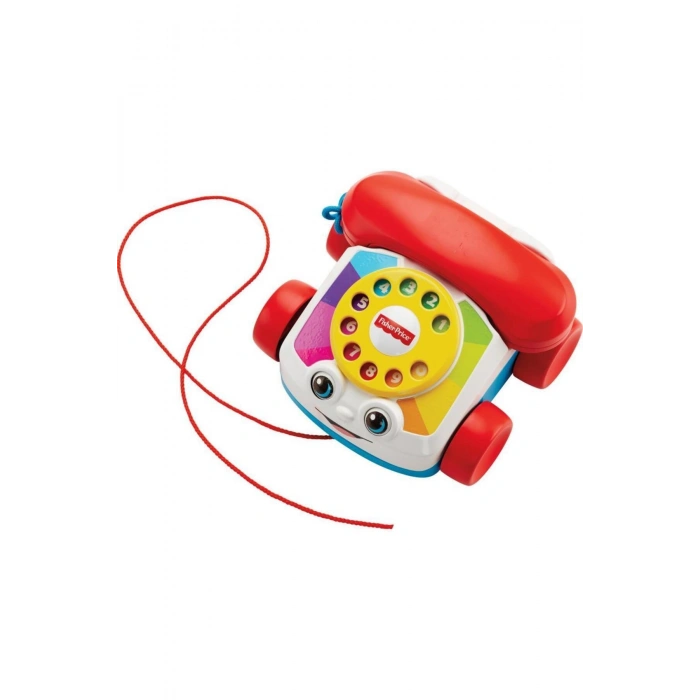Fisher-Price Geveze Telefon, Sürüklenebilir, Klasik, Çevirmeli Oyun Telefonu FGW66
