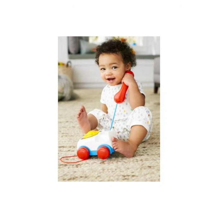Fisher-Price Geveze Telefon, Sürüklenebilir, Klasik, Çevirmeli Oyun Telefonu FGW66