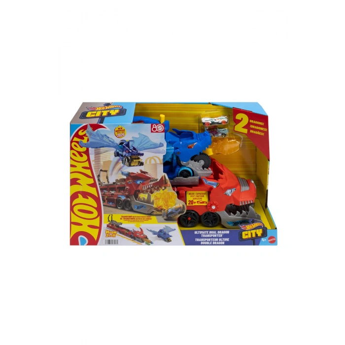 ® Dev Taşıyıcı Tır ve 2 adet 1:64 ölçekli oyuncak araba JBM72