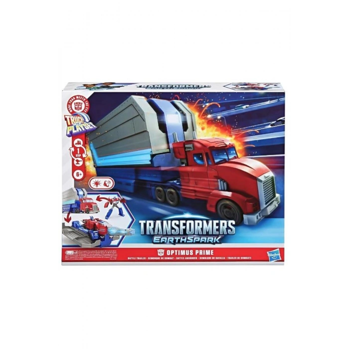 EarthSpark Optimus Prime Battle Trailer Playset Aksiyon Figürü