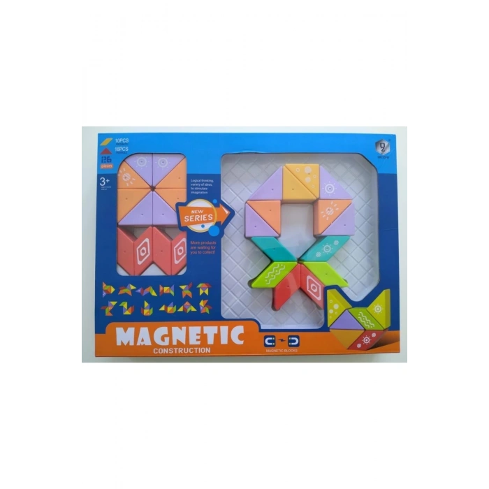 Kızılkaya 26 Parça Manyetik Zeka Blokları Hd375a