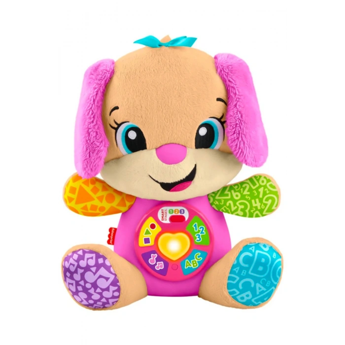 Fisher-Price Eğlen ve Öğren Yaşa Göre Gelişim Köpekçiğin Kız Kardeşi, müzikli, bebek oyuncağı JFD34