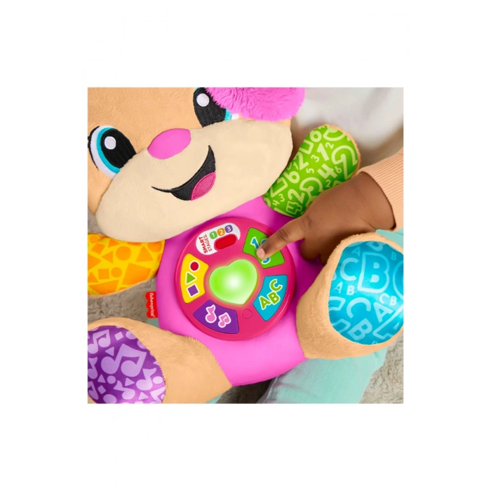 Fisher-Price Eğlen ve Öğren Yaşa Göre Gelişim Köpekçiğin Kız Kardeşi, müzikli, bebek oyuncağı JFD34