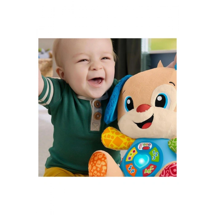 Fisher-Price Eğlen ve Öğren Yaşa Göre Gelişim Köpekçik, birden fazla dilde, bebek oyuncağı JFD25