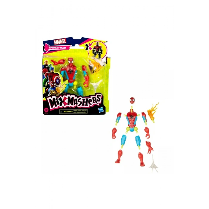 Spider-Man Mix Mashers Aksiyon Figürü – Parçalanabilir, Karıştır ve Birleştir (Orijinal Lisanslı)