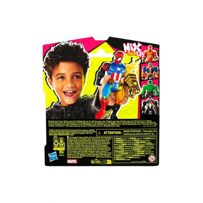 Spider-Man Mix Mashers Aksiyon Figürü – Parçalanabilir, Karıştır ve Birleştir (Orijinal Lisanslı)