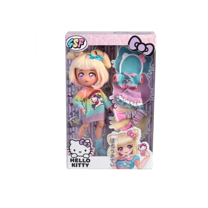 Hello Kitty Manga Unicorn Bebek, 3+ yaşa uygun, sevimli ve oyun dolu aksesuar seti