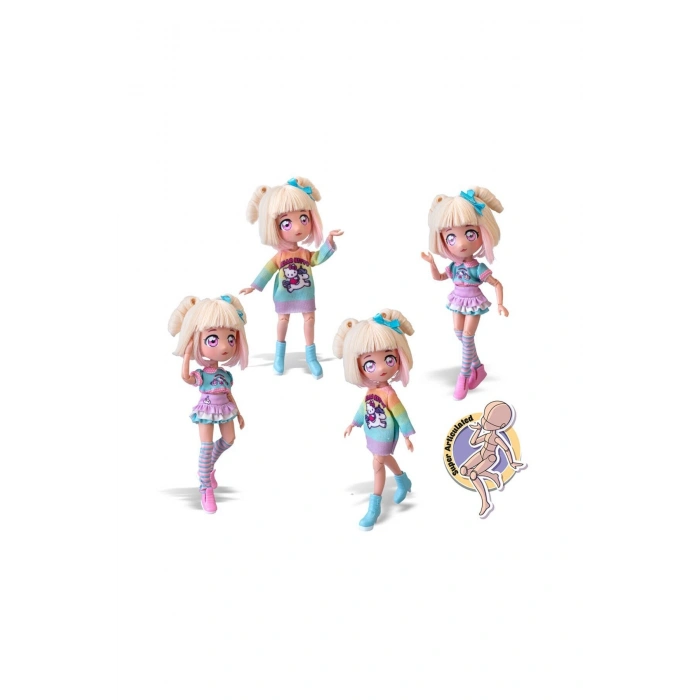 Hello Kitty Manga Unicorn Bebek, 3+ yaşa uygun, sevimli ve oyun dolu aksesuar seti